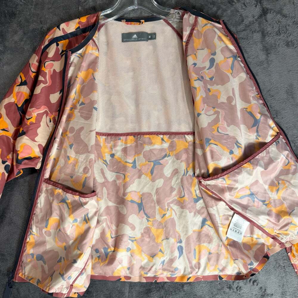Adidas by Stella McCartney Women's Camo Print Adizero Running Jacket  Medium - Picture 4 of 10